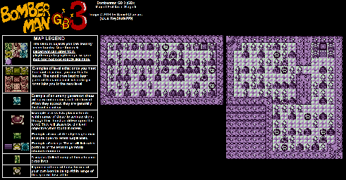 Thumbnail for a map of Evil Area Stage 5 for the Game Boy game Bomberman GB 3.