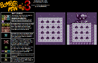 Thumbnail for a map of Evil Area Stage 6 for the Game Boy game Bomberman GB 3.