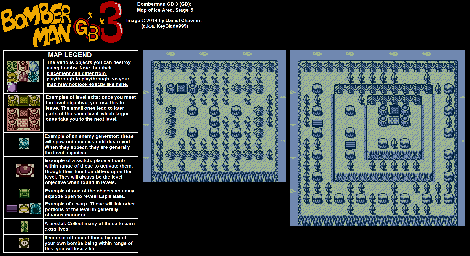 Thumbnail for a map of Ice Area Stage 5 for the Game Boy game Bomberman GB 3.