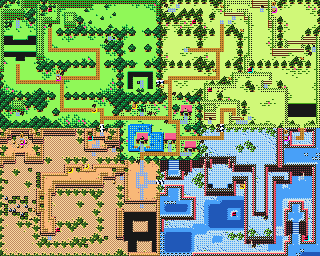 Thumbnail for a map of World for the Game Boy game Bomberman Quest.