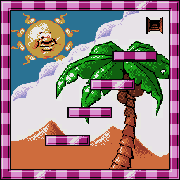 Thumbnail for a map of Level 1-1 for the Game Boy game Bounced.