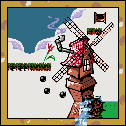 Thumbnail for a map of Level 3-2 for the Game Boy game Bounced.
