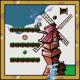 Thumbnail for a map of Level 3-4 for the Game Boy game Bounced.