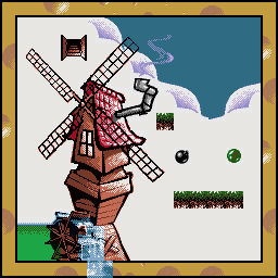 Thumbnail for a map of Level 3-7 for the Game Boy game Bounced.