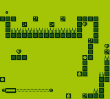 Thumbnail for a map of Level 25 for the Game Boy game The Bouncing Ball.