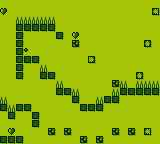 Thumbnail for a map of Level 33 for the Game Boy game The Bouncing Ball.
