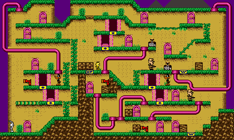 Thumbnail for a map of Stage 10 for the Game Boy game Bugs Bunny Crazy Castle 3.