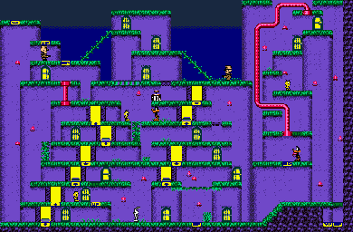 Thumbnail for a map of Stage 12 for the Game Boy game Bugs Bunny Crazy Castle 3.