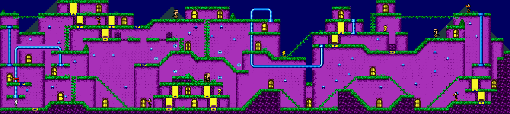 Thumbnail for a map of Stage 14 for the Game Boy game Bugs Bunny Crazy Castle 3.