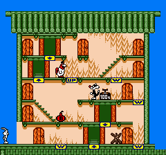 Thumbnail for a map of Stage 16 for the Game Boy game Bugs Bunny Crazy Castle 3.