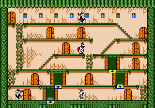 Thumbnail for a map of Stage 17 for the Game Boy game Bugs Bunny Crazy Castle 3.