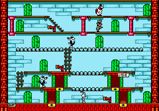 Thumbnail for a map of Stage 21 for the Game Boy game Bugs Bunny Crazy Castle 3.