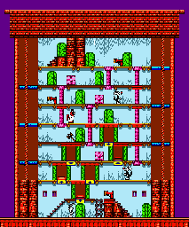 Thumbnail for a map of Stage 23 for the Game Boy game Bugs Bunny Crazy Castle 3.