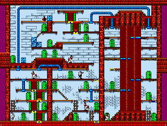 Thumbnail for a map of Stage 24 for the Game Boy game Bugs Bunny Crazy Castle 3.