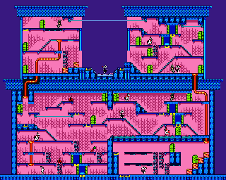 Thumbnail for a map of Stage 28 for the Game Boy game Bugs Bunny Crazy Castle 3.