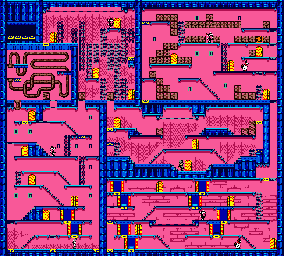 Thumbnail for a map of Stage 29 for the Game Boy game Bugs Bunny Crazy Castle 3.