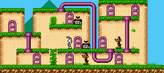 Thumbnail for a map of Stage 3 for the Game Boy game Bugs Bunny Crazy Castle 3.