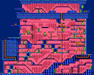 Thumbnail for a map of Stage 30 for the Game Boy game Bugs Bunny Crazy Castle 3.