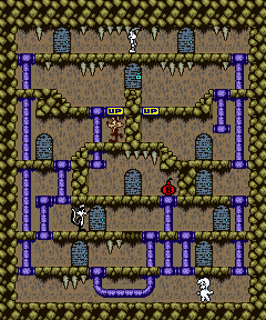 Thumbnail for a map of Stage 32 for the Game Boy game Bugs Bunny Crazy Castle 3.