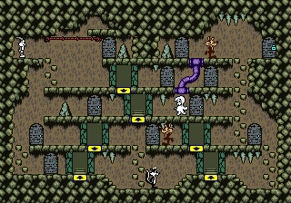 Thumbnail for a map of Stage 33 for the Game Boy game Bugs Bunny Crazy Castle 3.