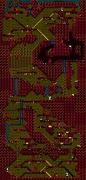 Thumbnail for a map of Stage 45 for the Game Boy game Bugs Bunny Crazy Castle 3.