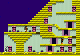 Thumbnail for a map of Stage 46 for the Game Boy game Bugs Bunny Crazy Castle 3.