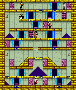 Thumbnail for a map of Stage 47 for the Game Boy game Bugs Bunny Crazy Castle 3.