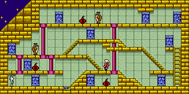 Thumbnail for a map of Stage 48 for the Game Boy game Bugs Bunny Crazy Castle 3.