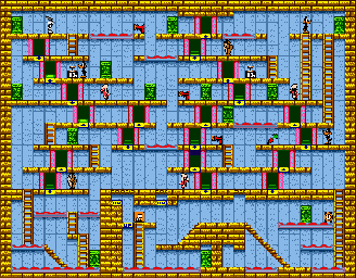 Thumbnail for a map of Stage 55 for the Game Boy game Bugs Bunny Crazy Castle 3.