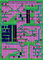 Thumbnail for a map of Stage 56 for the Game Boy game Bugs Bunny Crazy Castle 3.