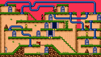 Thumbnail for a map of Stage 6 for the Game Boy game Bugs Bunny Crazy Castle 3.