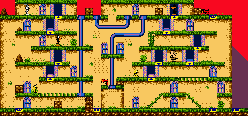 Thumbnail for a map of Stage 8 for the Game Boy game Bugs Bunny Crazy Castle 3.