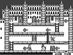 Thumbnail for a map of Stage 01 for the Game Boy game The Bugs Bunny Crazy Castle II.