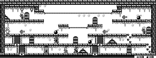 Thumbnail for a map of Stage 02 for the Game Boy game The Bugs Bunny Crazy Castle II.