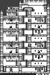 Thumbnail for a map of Stage 04 for the Game Boy game The Bugs Bunny Crazy Castle II.