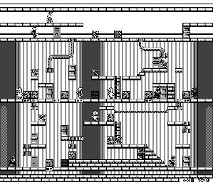 Thumbnail for a map of Stage 08 for the Game Boy game The Bugs Bunny Crazy Castle II.