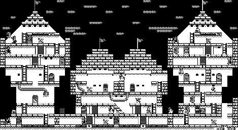Thumbnail for a map of Stage 09 for the Game Boy game The Bugs Bunny Crazy Castle II.
