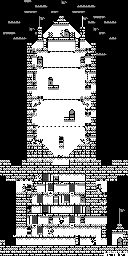 Thumbnail for a map of Stage 11 for the Game Boy game The Bugs Bunny Crazy Castle II.