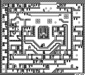 Thumbnail for a map of Stage 16 for the Game Boy game The Bugs Bunny Crazy Castle II.