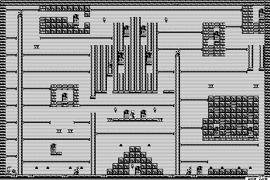Thumbnail for a map of Stage 18 for the Game Boy game The Bugs Bunny Crazy Castle II.