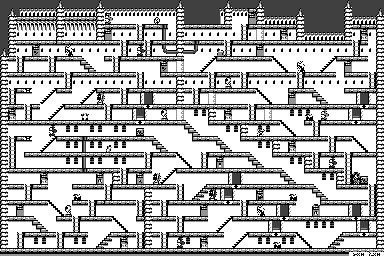 Thumbnail for a map of Stage 23 for the Game Boy game The Bugs Bunny Crazy Castle II.