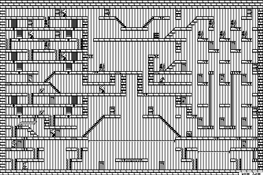 Thumbnail for a map of Stage 27 for the Game Boy game The Bugs Bunny Crazy Castle II.