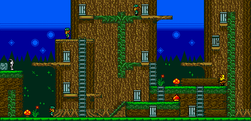 Thumbnail for a map of Stage 1-3 for the Game Boy game Bugs Bunny In Crazy Castle 4.