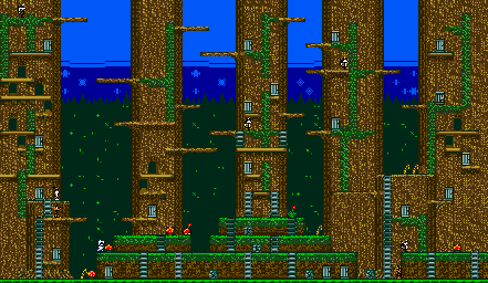Thumbnail for a map of Stage 1-5 for the Game Boy game Bugs Bunny In Crazy Castle 4.