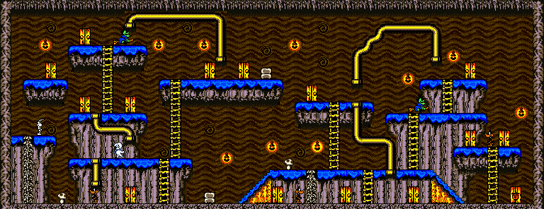 Thumbnail for a map of Stage 2-3 for the Game Boy game Bugs Bunny In Crazy Castle 4.