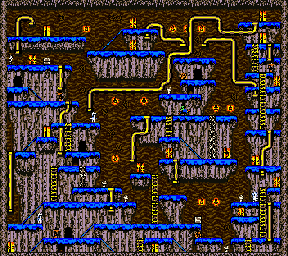 Thumbnail for a map of Stage 2-5 for the Game Boy game Bugs Bunny In Crazy Castle 4.