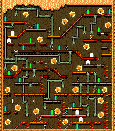 Thumbnail for a map of Stage 3-2 for the Game Boy game Bugs Bunny In Crazy Castle 4.