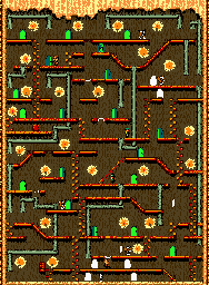 Thumbnail for a map of Stage 3-3 for the Game Boy game Bugs Bunny In Crazy Castle 4.
