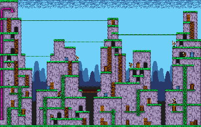 Thumbnail for a map of Stage 4-4 for the Game Boy game Bugs Bunny In Crazy Castle 4.