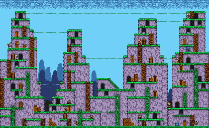 Thumbnail for a map of Stage 4-5 for the Game Boy game Bugs Bunny In Crazy Castle 4.
